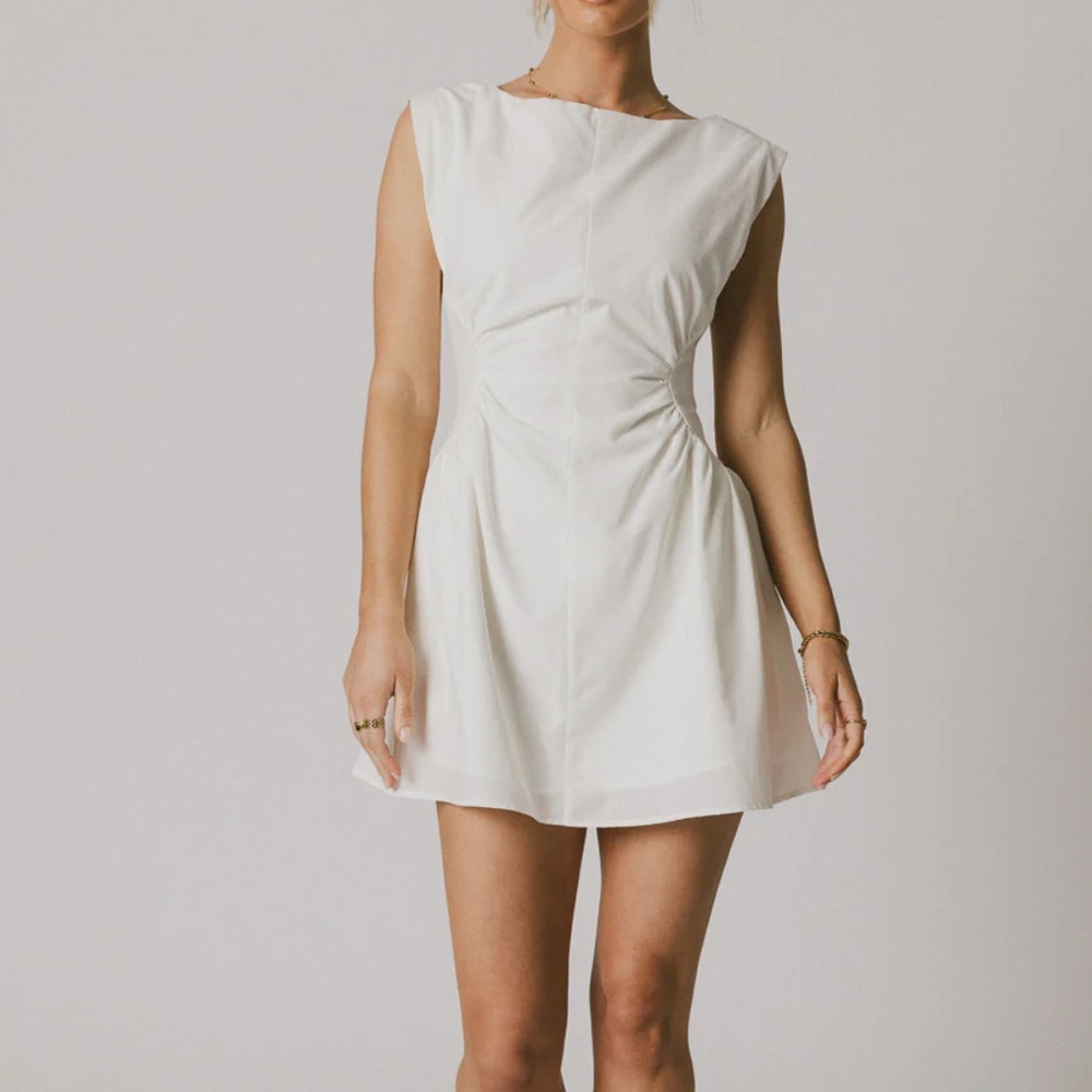 Bohme white Jemma mini dress